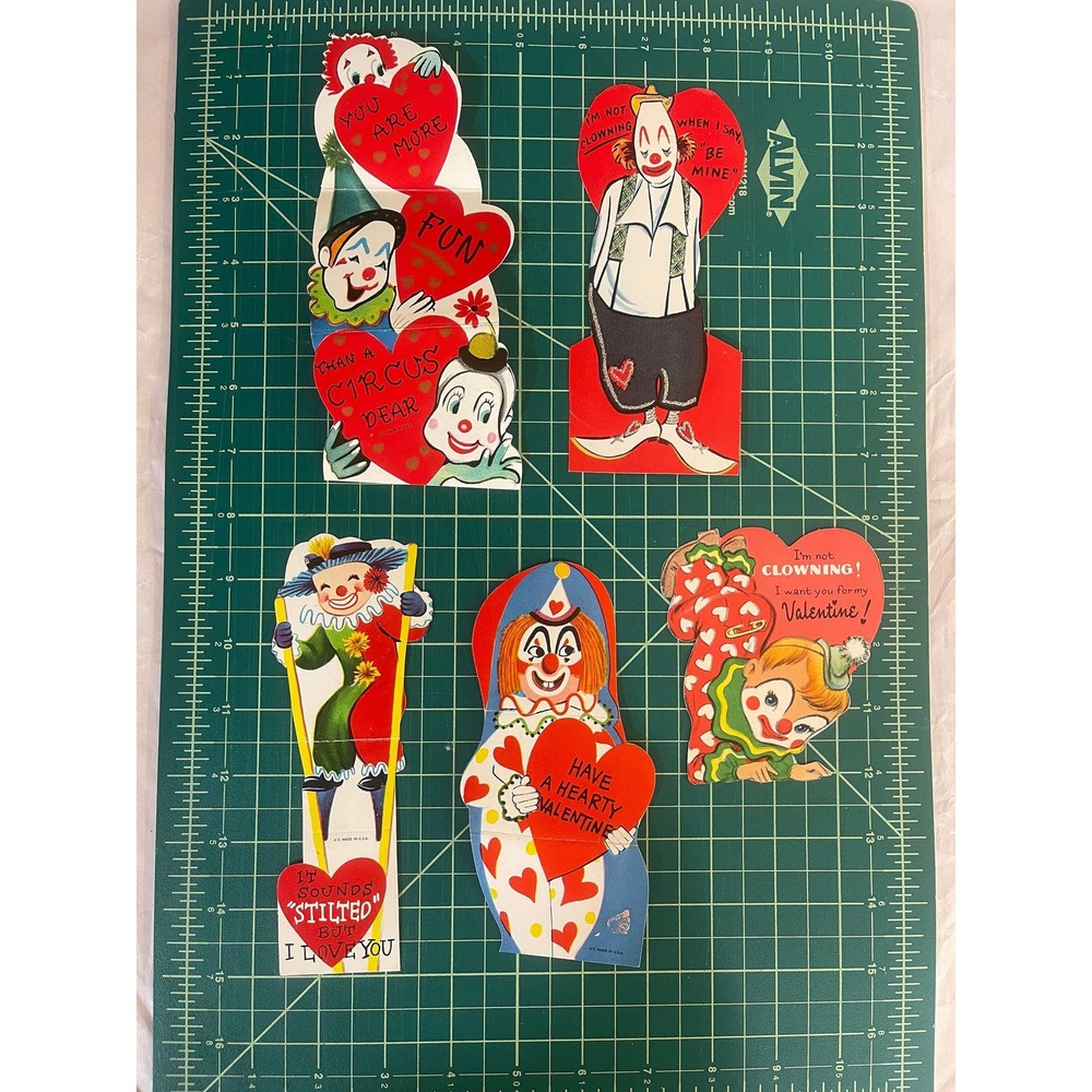 Vintage Clown Valentines